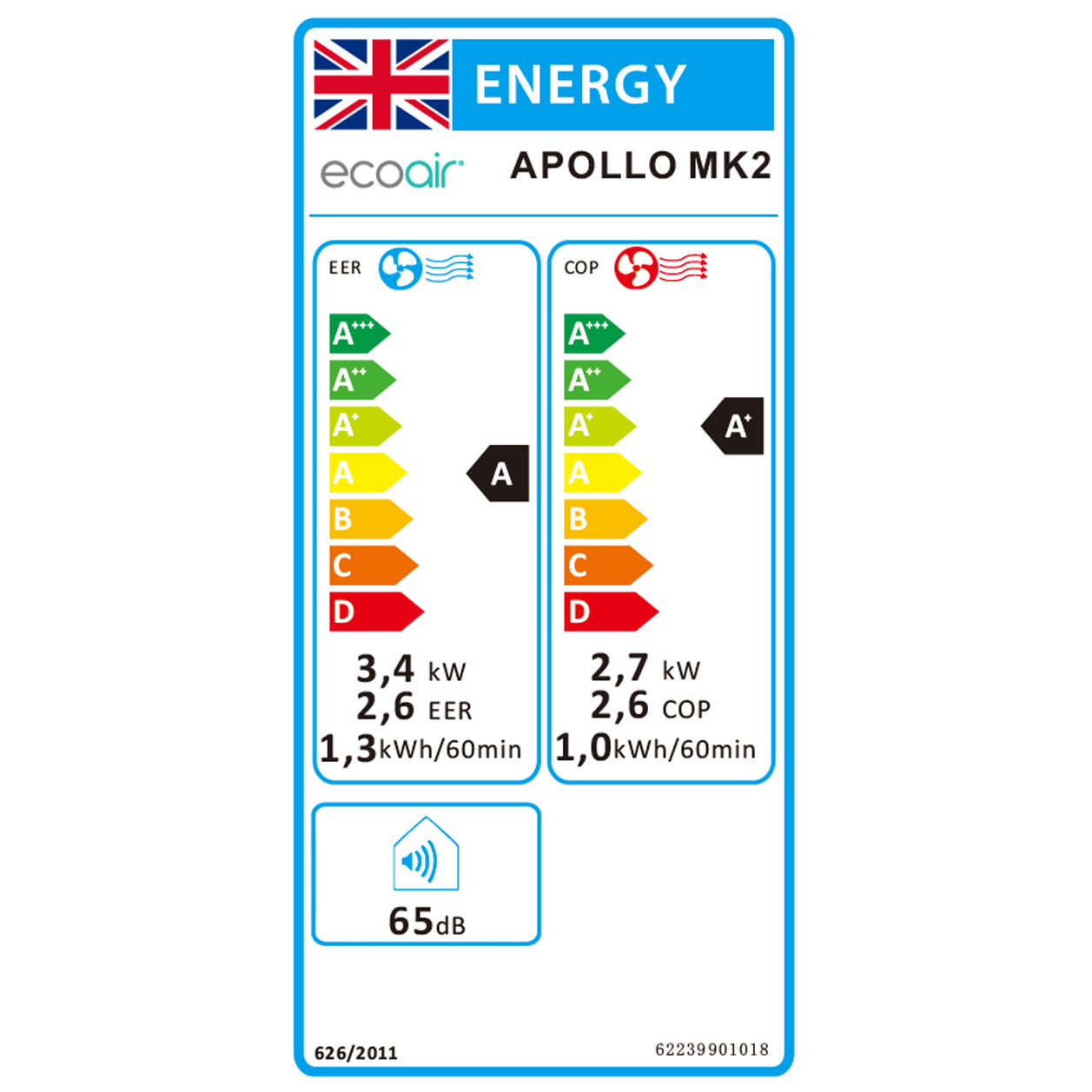 Apollo MK2 12K Portable Air Conditioner - Certified Refurbished - Good